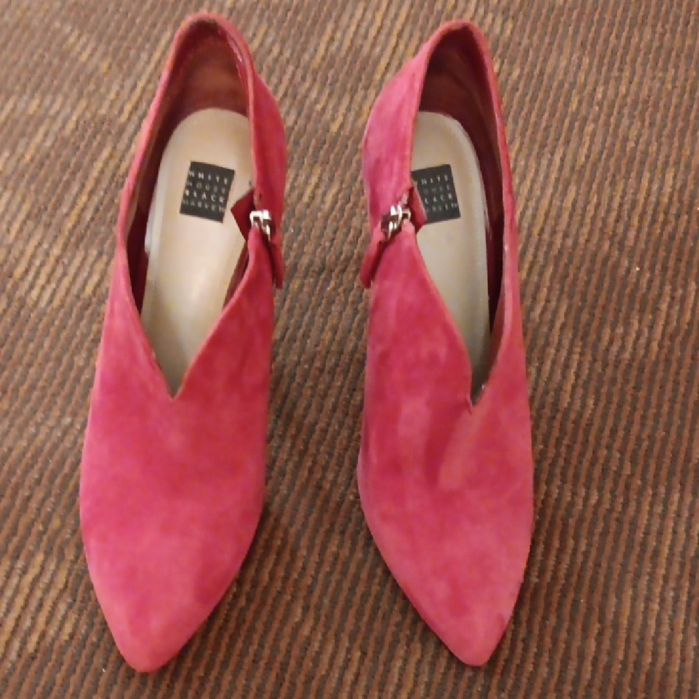 WHITEHOUSE BLACK MARKET Suede Stiletto Heels Shoes